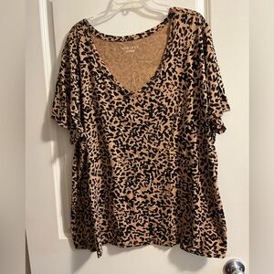 EUC leopard print top